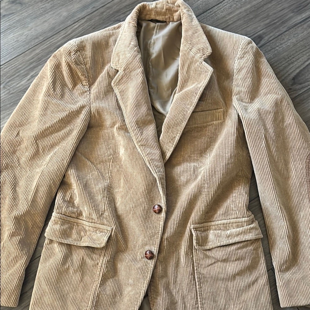 Jordache Tan Blazer Suede-Like Jacket